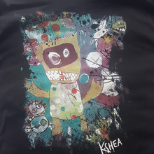 Load image into Gallery viewer, Black Organic Cotton Monster Art T-shirt

